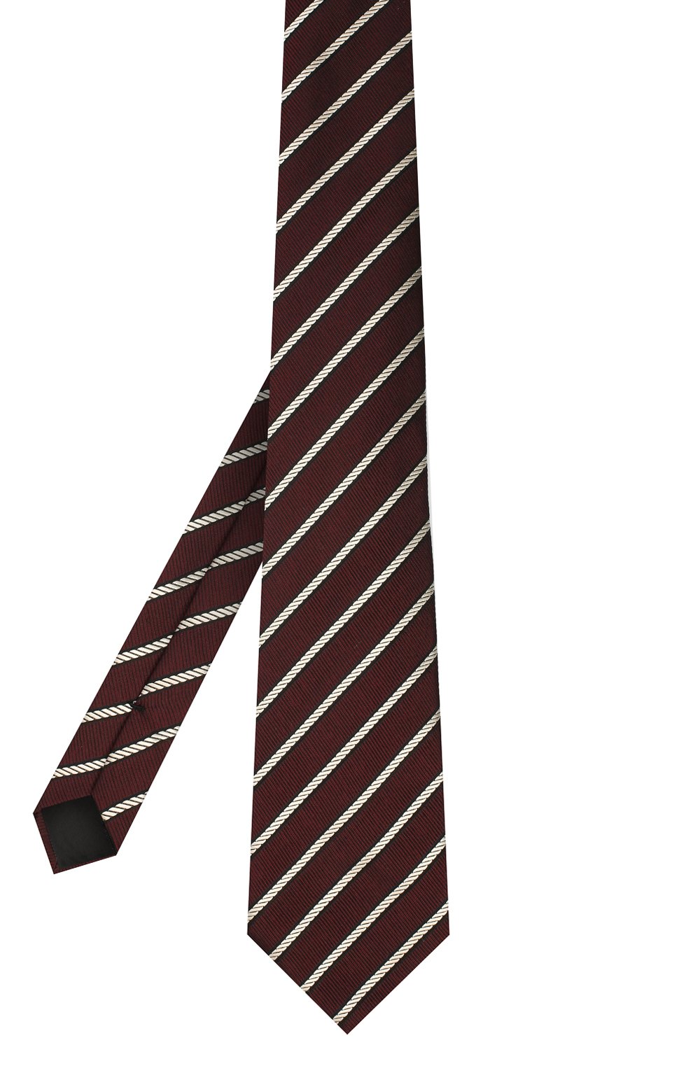 Мужской шелковый галстук TOM FORD бордового цвета, арт. 9TF32/XTF | Фото 2 (Принт: С принтом; Материал: Текстиль, Шелк; Региональные ограничения белый список (Axapta Mercury): RU)