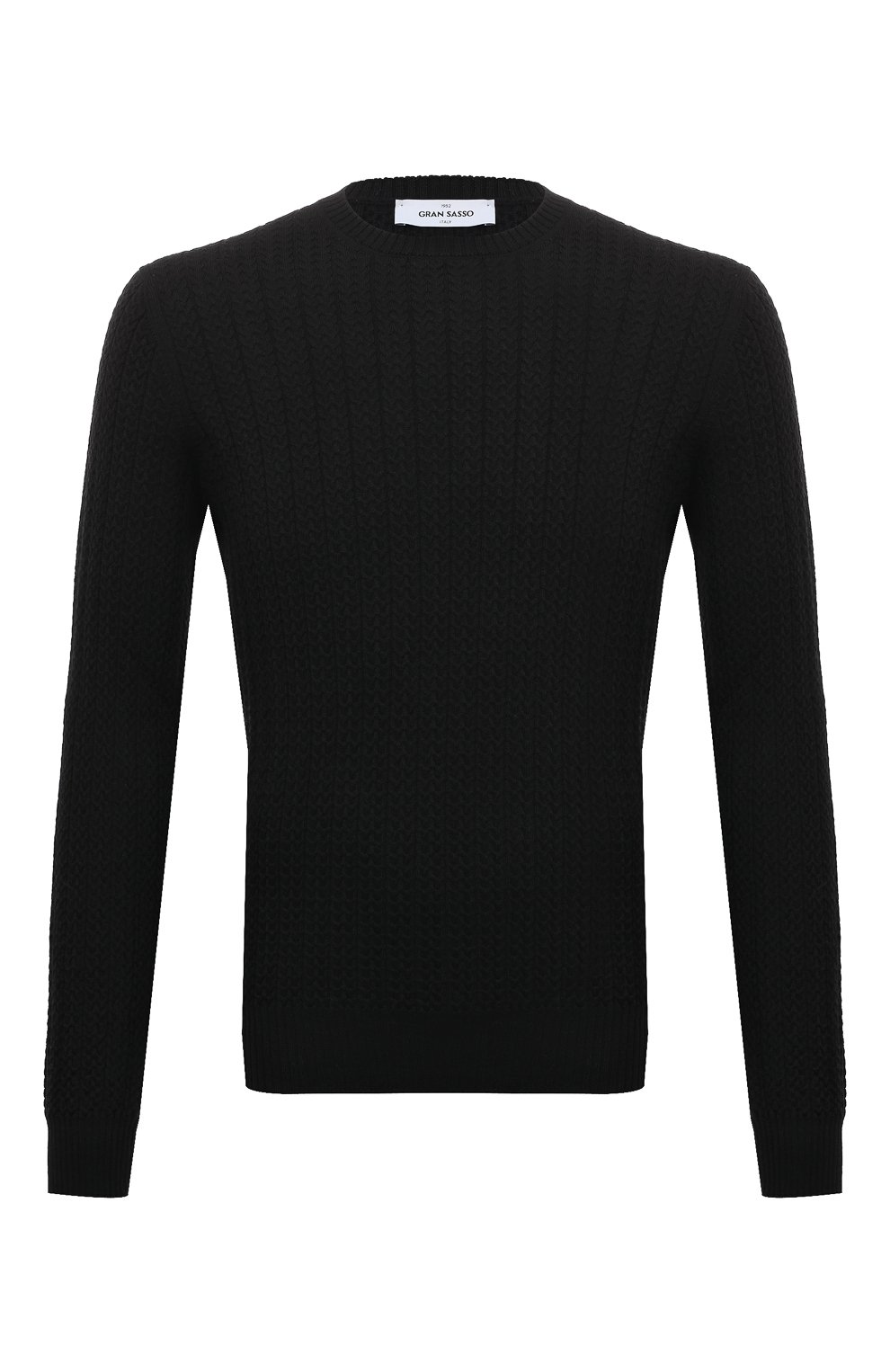 Шерстяной свитер Gran Sasso черного цвета