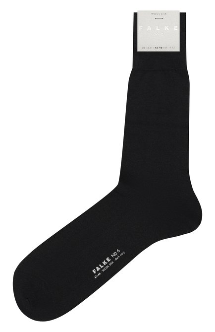 Мужские носки из шерсти и шелка FALKE синего цвета, арт. 14451 | Фото 1 (Материал внешний: Шерсть; Нос: Не проставлено; Материал сплава: Проставлено)