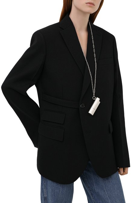 Женская подвеска на цепочке ISABEL MARANT серебряного цвета, арт. SA0250-21A020B | Фото 2 (Материал: Металл)