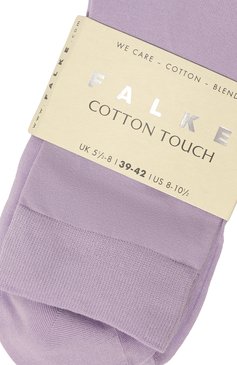 Женские носки FALKE сиреневого цвета, арт. 47105 | Фото 2 (Материал внешний: Синтетический материал, Хлопок)
