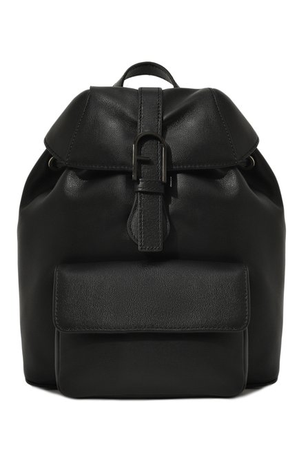 Женский рюкзак flow FURLA черного цвета, арт. WB01084/BX2045 | Фото 1 (Материал: Текстиль, Натуральная кожа; Размер: medium; Драгоценные камни: Проставлено; Материал сплава: Проставлено)