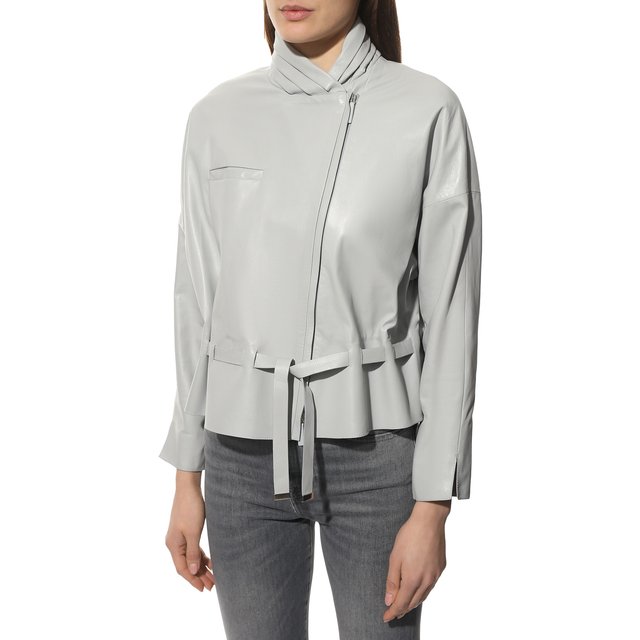 фото Кожаная куртка giorgio armani