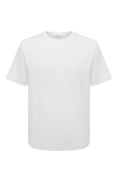 Мужская хлопковая футболка DRIES VAN NOTEN белого цвета, арт. 231-021133-6600 | Фото 1 (Принт: Без принта; Рукава: Короткие; Длина (для топов): Стандартные; Материал внешний: Хлопок; Стили: Кэжуэл)