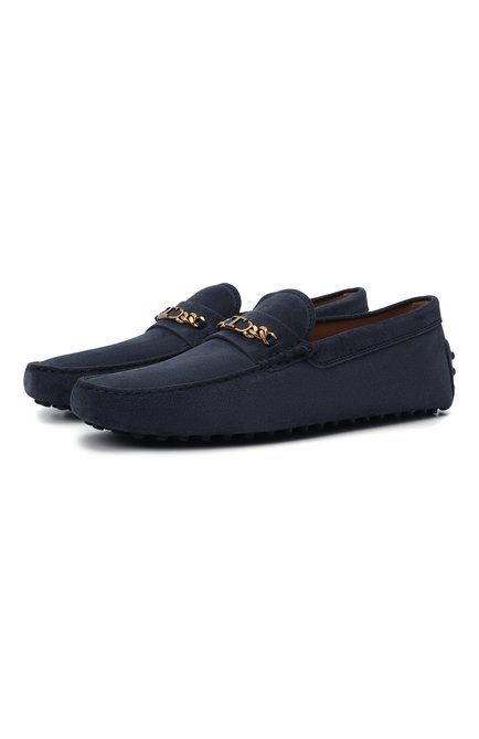 Мужские замшевые мокасины TOD’S темно-синего цвета, арт. XXM64C0EQ90RE0 | Фото 1 (Материал внутренний: Натуральная кожа; Стили: Кэжуэл; Материал внешний: Замша, Кожа)