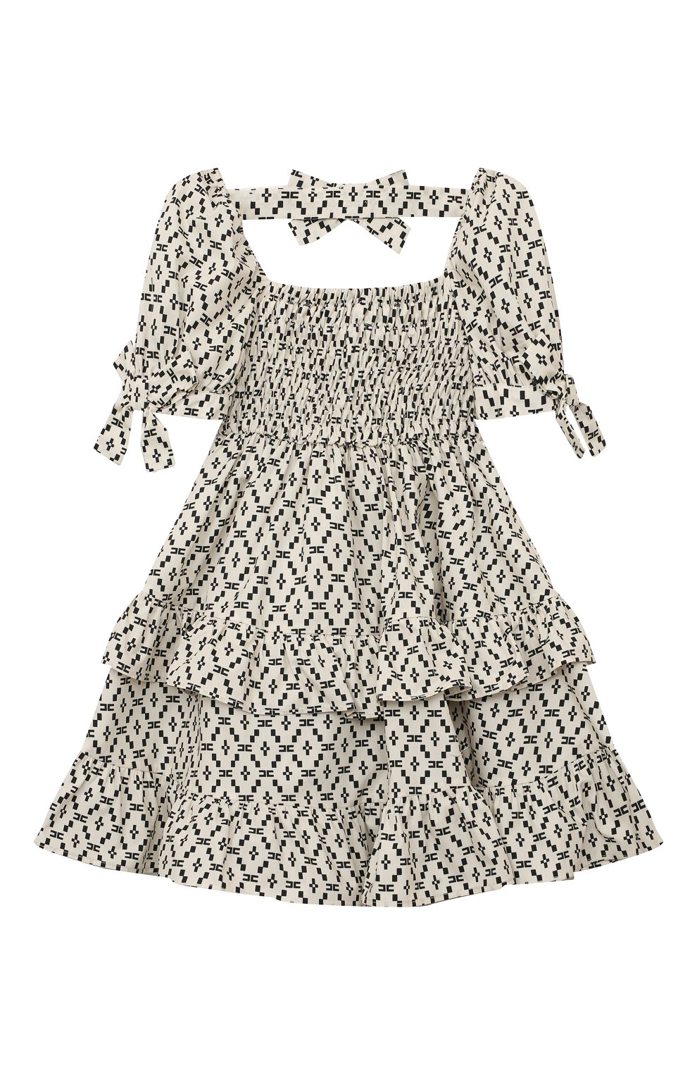 Хлопковое платье Elisabetta Franchi La Mia Bambina EFAB465/CA271/BE027/4A-8A