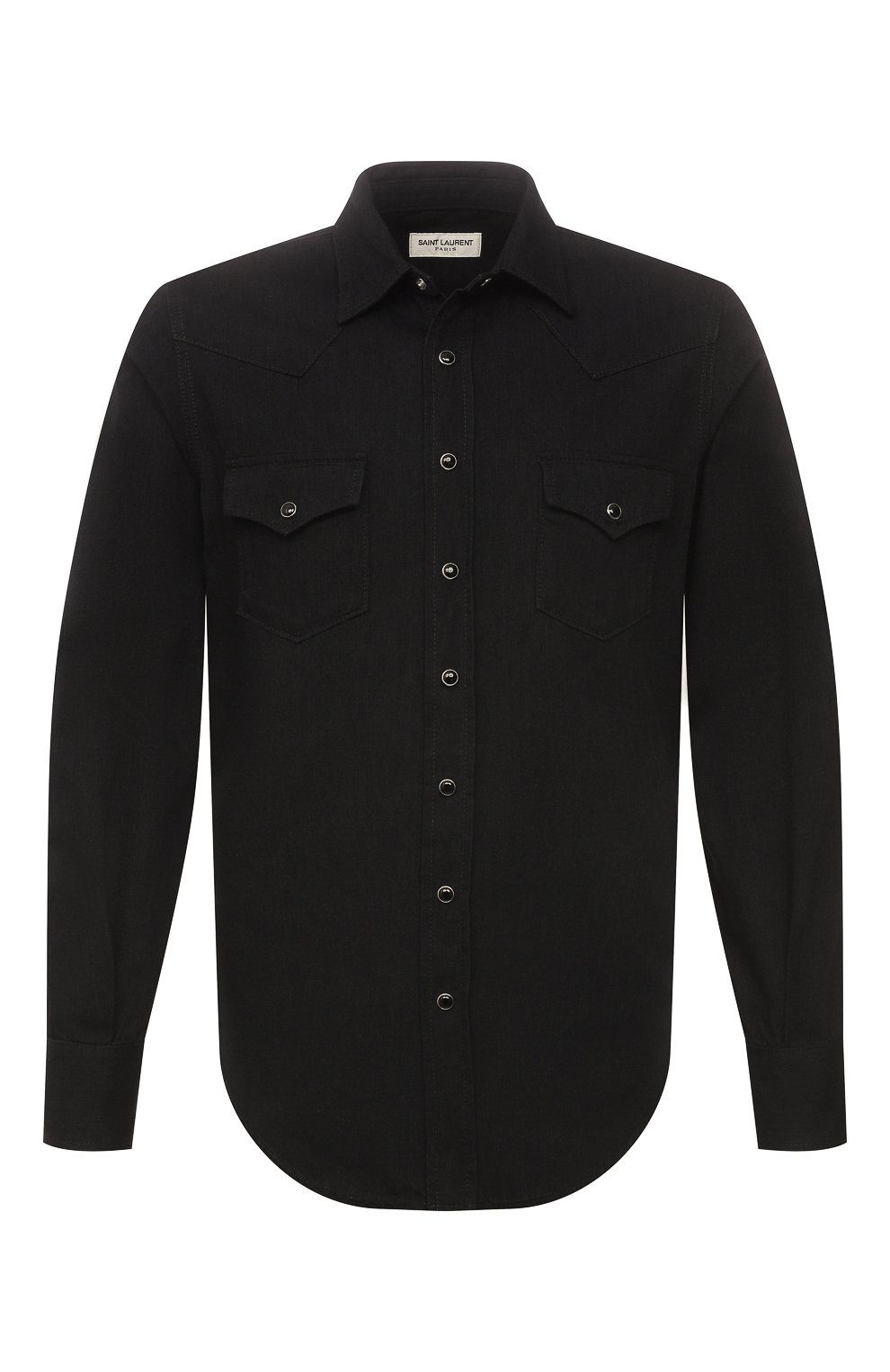 Рубашки Saint Laurent, Джинсовая рубашка Saint Laurent, Италия, Чёрный, Хлопок: 100%;, 11770324  - купить