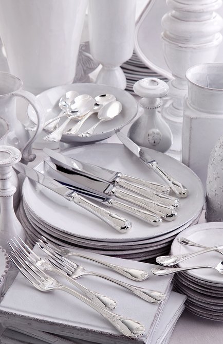Ложка десертная marly silver plated CHRISTOFLE серебряного цвета, арт. 00038014 | Фото 2 (Ограничения доставки: fragile-2)