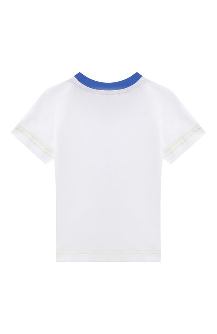 Детский хлопковая футболка DIESEL белого цвета, арт. K00381/0DAYD | Фото 2 (Материал внешний: Хлопок; Нос: Не проставлено; Материал сплава: Проставлено)