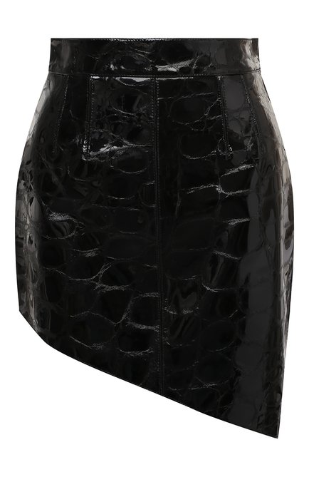 Женская кожаная юбка ALEXANDER WANG черного цвета по цене 132000 руб., арт. 1WC2205161 | Фото 1