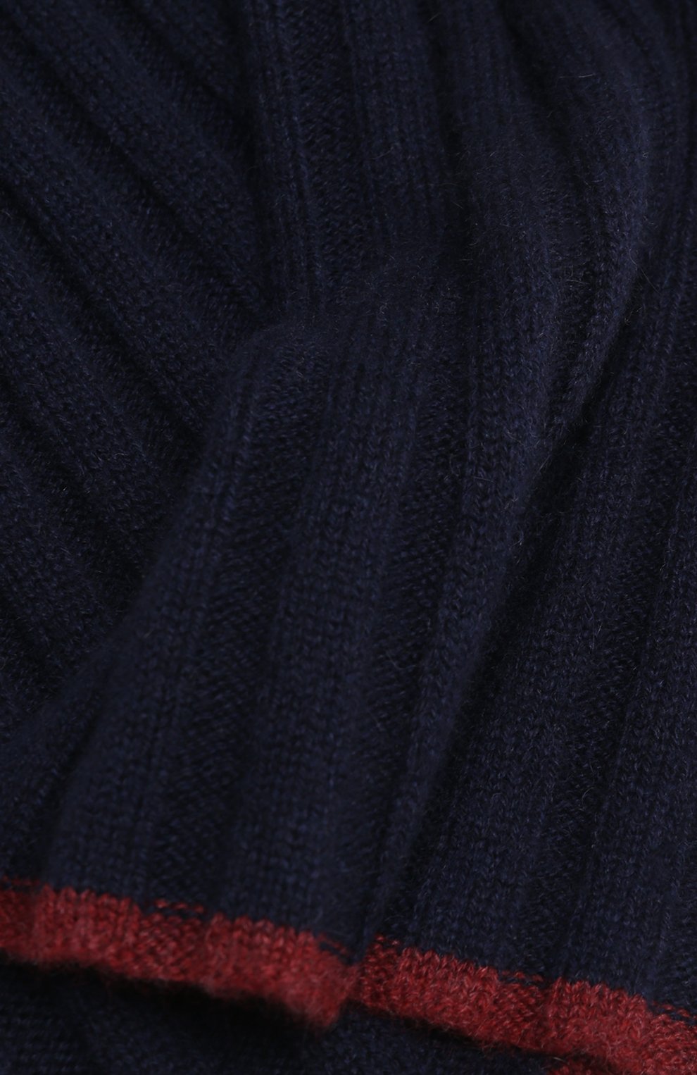 Детский кашемировый шарф BRUNELLO CUCINELLI синего цвета, арт. B22M90099A | Фото 2 (Материал: Текстиль, Кашемир, Шерсть; Материал сплава: Проставлено; Нос: Не проставлено)