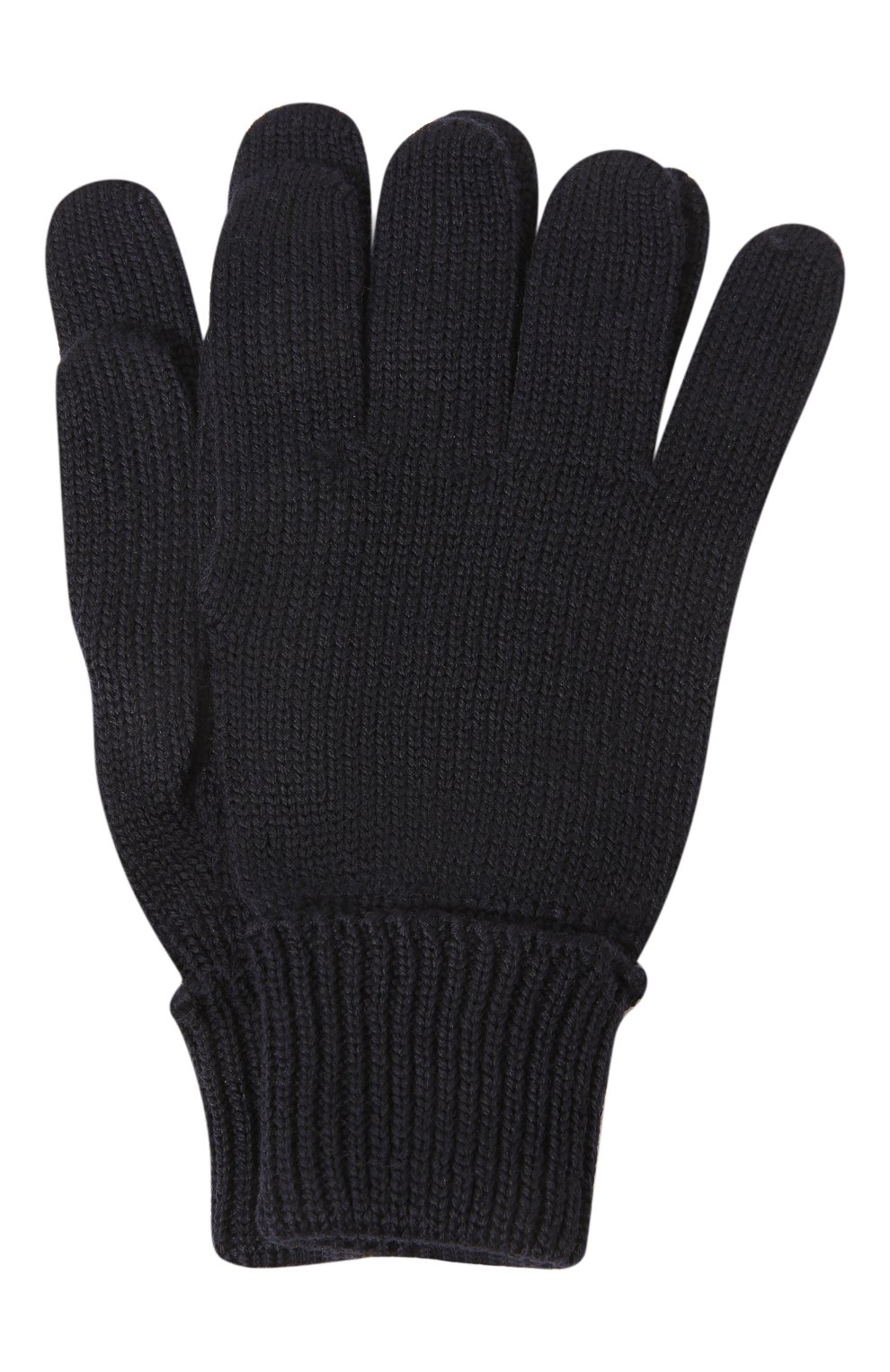 Детские шерстяные перчатк и IL TRENINO темно-синего цвета, арт. CL 4055/VA | Фото 1 (Материал: Текстиль, Шерсть)