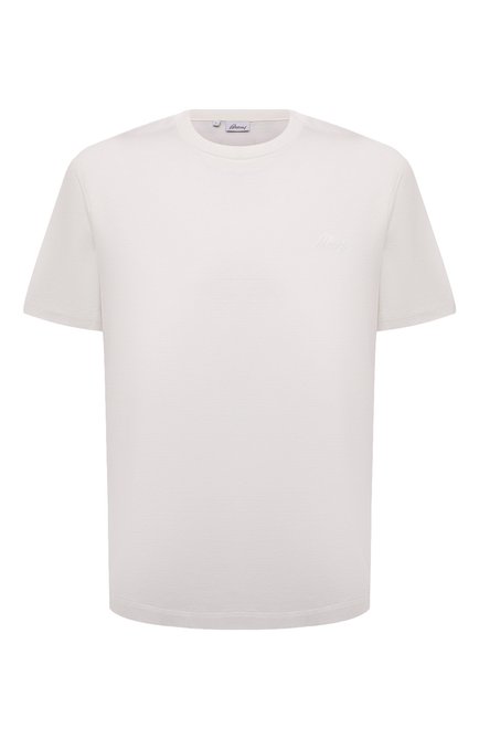 Мужская хлопковая футболка BRIONI кремвого цвета по цене 29950 руб., арт. UJCA0L/PZ600 | Фото 1