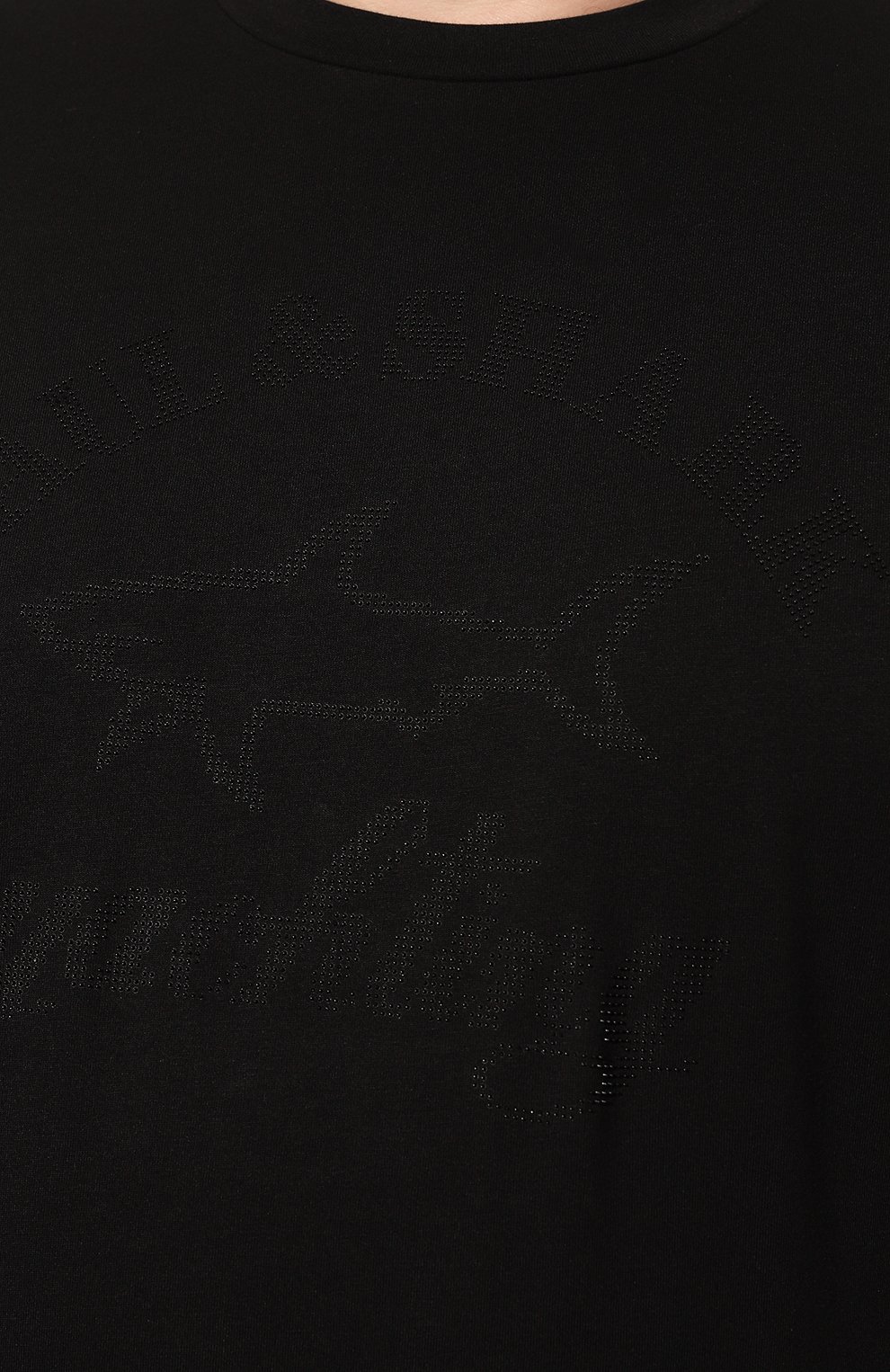 Хлопковая футболка Paul&Shark 13311614/3XL-6XL, цвет чёрный, размер 60 13311614/3XL-6XL - фото 5