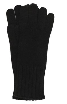 Женские кашемировые перчатки NOT SHY черного цвета, арт. 4102032C | Фото 1 (Материал: Текстиль, Кашемир, Шерсть; Материал сплава: Проставлено; Нос: Не проставлено)