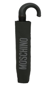 Мужской складной зонт MOSCHINO серого цвета, арт. 8064-T0PLESS | Фото 4 (Материал: Текстиль, Синтетический материал, Металл; Материал сплава: Проставлено; Нос: Не проставлено)