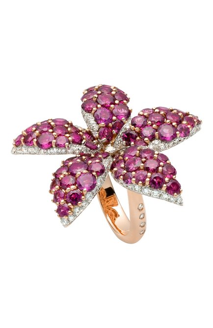 Женские кольцо CASATO бесцветного цвета, арт. MX1163ROD/BT-P | Фото 1 (Материал сплава: Розовое золото; Драгоценные камни: Бриллианты)