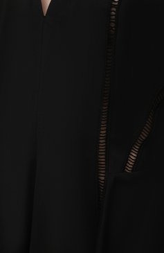 Женское хлопковое платье ERIKA CAVALLINI черного цвета, арт. S1/E/E1SJ01 | Фото 5 (Рукава: Длинные; Случай: Повседневный; Региональные ограничения белый список (Axapta Mercury): RU; Материал сплава: Проставлено; Материал внешний: Хлопок; Длина Ж (юбки, платья, шорты): Миди; Драгоценные камни: Проставлено; Стили: Бохо; Женское Кросс-КТ: Платье-одежда)