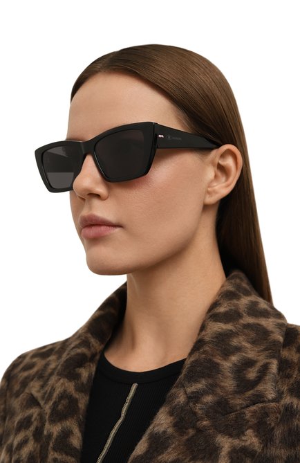 Женские солнцезащитные очки M MISSONI черного цвета, арт. MMI0131 807 | Фото 2 (Нос: Не проставлено; Региональные ограничения белый список (Axapta Mercury): Не проставлено)