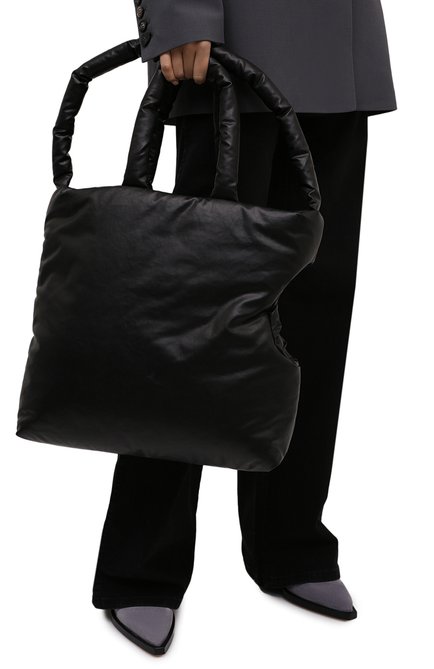 Женский сумка-шопер KASSL EDITIONS черного цвета, арт. H0L21B27100001 | Фото 2 (Материал: Текстиль; Размер: large; Сумки-технические: Сумки-шопперы)