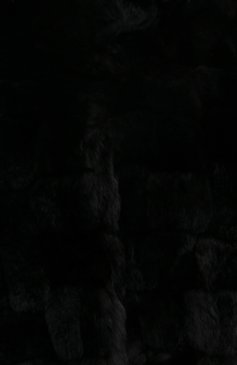 Женская шуба из меха кролика KITON черного цвета, арт. D34581A/5G69 | Фото 5 (Женское Кросс-КТ: Мех; Рукава: Длинные; Стили: Гламурный; Материал внешний: Натуральный мех; Длина (верхняя одежда): Короткие)