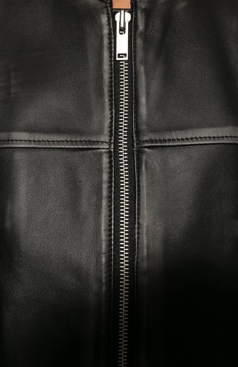 Женский кожаный бомбер BATS черного цвета, арт. FW22_BM/003 | Фото 5 (Рукава: Длинные; Кросс-КТ: бомбер; Стили: Гранж; Материал внешний: Натуральная кожа; Женское Кросс-КТ: Замша и кожа; Длина (верхняя одежда): Короткие)