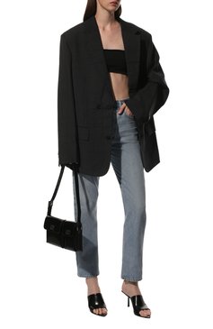 Женская сумка billy BY FAR черного цвета, арт. 20SSBLYSBLWMED | Фото 7 (Сумки-технические: Сумки через плечо; Размер: medium; Материал: Натуральная кожа)