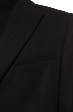 Мужской шерстяное пальто TRUSSARDI черного цвета, арт. 52S00808-1T006170 | Фото 5 (Материал внешний: Шерсть; Рукава: Длинные; Длина (верхняя одежда): До колена; Материал сплава: Проставлено; Нос: Не проставлено; Стили: Классический; Драгоценные камни: Проставлено; Мужское Кросс-КТ: пальто-верхняя одежда)