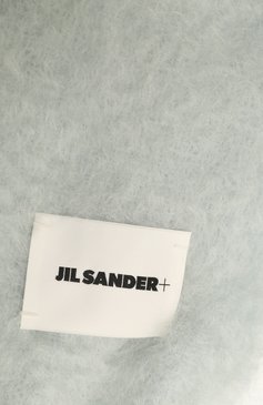 Женский шарф JIL SANDER бирюзового цвета, арт. J40TE0108/J40041 | Фото 4 (Материал: Текстиль, Шерсть; Материал сплава: Проставлено; Нос: Не проставлено)