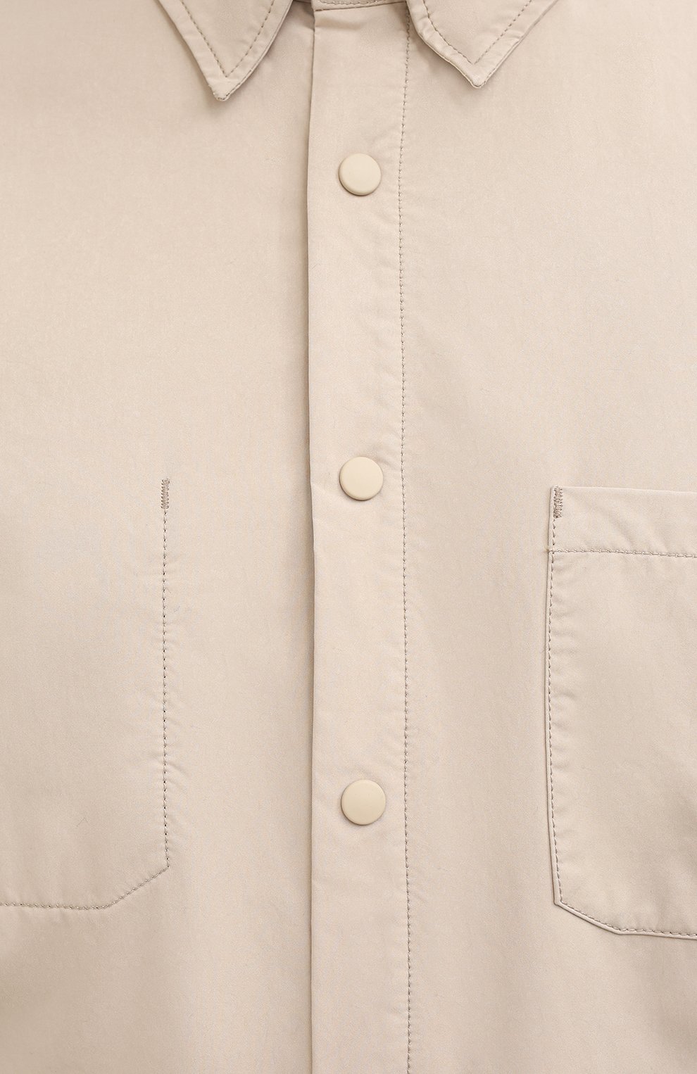 Мужская утепленная куртка-рубашка ASPESI бежевого цвета, арт. W0 I 7I29 9972 | Фото 5 (Кросс-КТ: Куртка; Материал утеплителя: Шерсть; Рукава: Длинные; Материал внешний: Синтетический материал; Мужское Кросс-КТ: утепленные куртки, Верхняя одежда; Длина (верхняя одежда): Короткие; Стили: Кэжуэл)