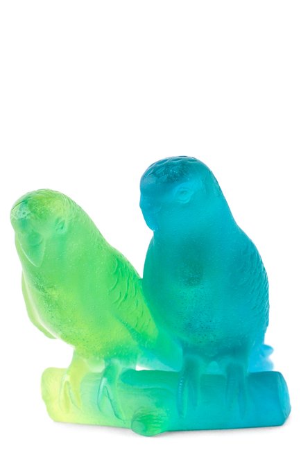 Скульптура budgerigars couple DAUM разноцветного цвета, арт. 02681 | Фото 2 (Статус проверки: Проверена категория; Интерьер_коллекция: Birds; Ограничения доставки: fragile-2)