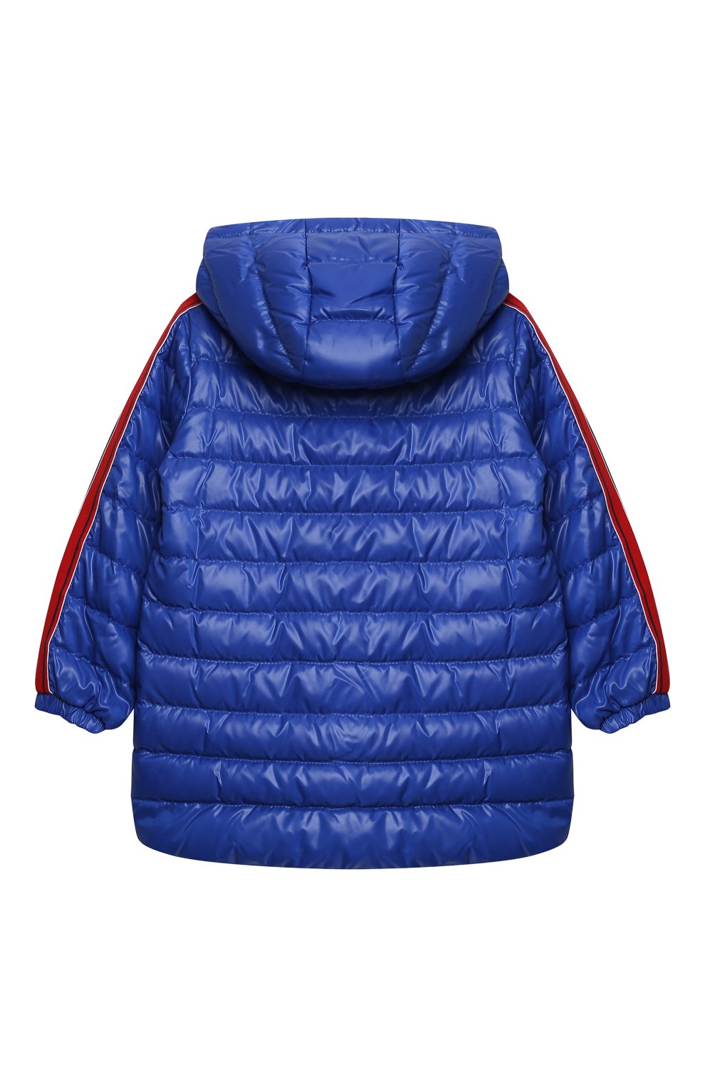 Детского пуховая куртка MONCLER синего цвета, арт. H1-951-1C000-01-68950 | Фото 2 (Кросс-КТ НВ: Куртки)