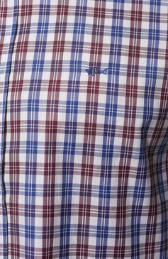 Мужская хлопковая рубашка PAUL&SHARK разноцветного цвета, арт. 12313185J/C00 | Фото 5 (Манжеты: На пуговицах; Воротник: Button down; Принт: Клетка; Рукава: Длинные; Рубашки М: Regular Fit; Случай: Повседневный; Длина (для топов): Стандартные; Материал внешний: Хлопок; Стили: Кэжуэл)