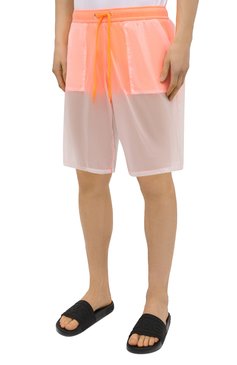 Мужские плавки-шорты MOSCHINO оранжевого цвета, арт. A6164/2313 | Фото 3 (Принт: Без принта; Материал внешний: Синтетический материал; Мужское Кросс-КТ: плавки-шорты)