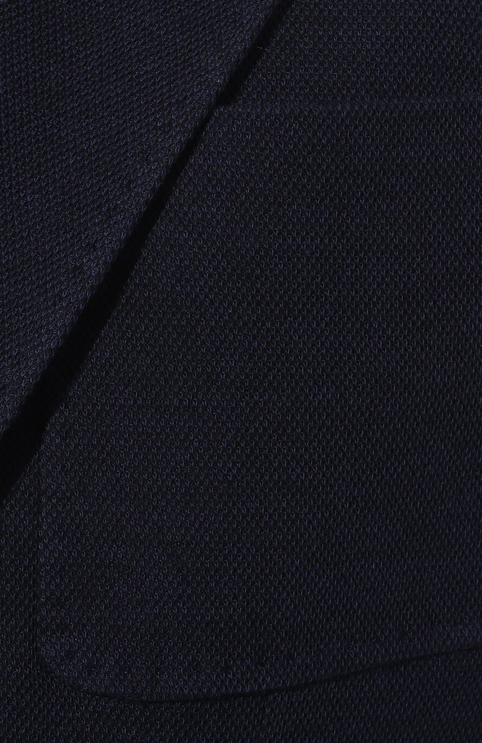 Мужской хлопковый пиджак CANALI темно-синего цвета, арт. J0147/JJ01974 | Фото 5 (Рукава: Длинные; Случай: Повседневный; Длина (для топов): Стандартные; Материал внешний: Хлопо к; 1-2-бортные: Однобортные; Пиджаки М: Прямой; Стили: Кэжуэл)