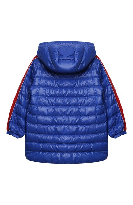 Детского пуховая куртка MONCLER синего цвета, арт. H1-951-1C000-01-68950 | Фото 2 (Кросс-КТ НВ: Куртки)