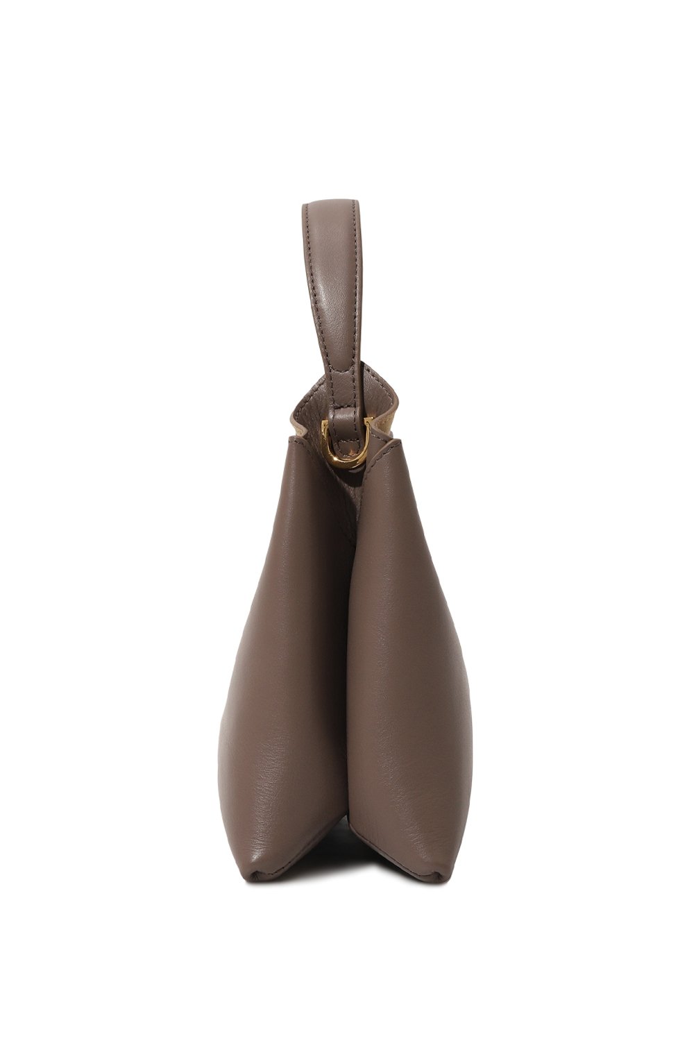 Женская сумка elieze mini REE PROJECTS коричневого цвета, арт. ELIEZMI1SC | Фото 4 (Сумки-технические: Сумки top-handle; Материал: Натуральная кожа; Материал сплава: Проставлено; Размер: mini; Ремень/цепочка: На ремешке; Драгоценные камни: Проставлено)