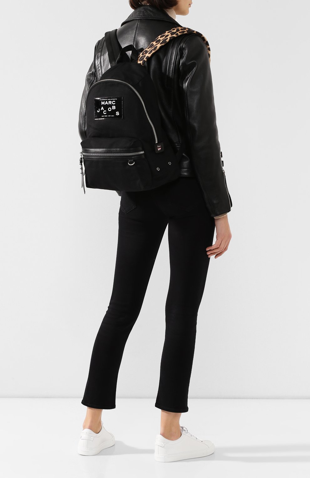 Женский рюкзак backpack large MARC JACOBS (THE) черного цвета, арт. M0015437 | Фото 2 (Материал: Текстиль; Размер: large)