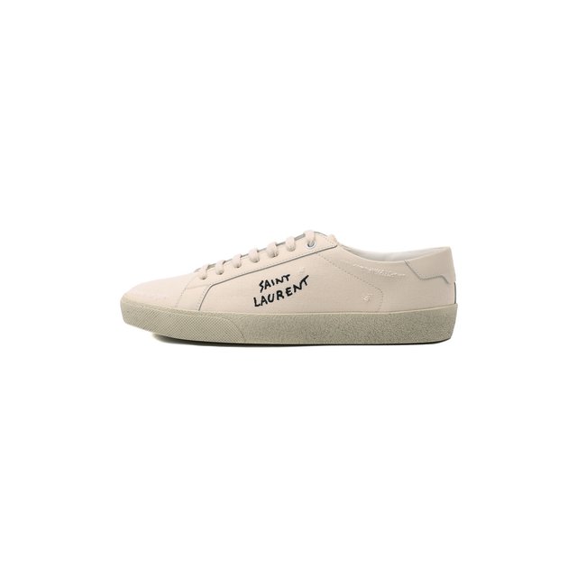 Текстильные кеды Court Classic Saint Laurent  610648/GUP10 Фото 4