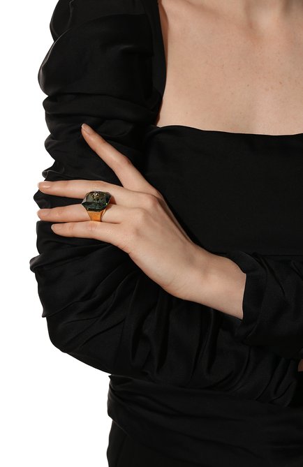 Женское кольцо numina SWAROVSKI зеленого цвета, арт. 5620762 | Фото 2 (Материал: Металл)