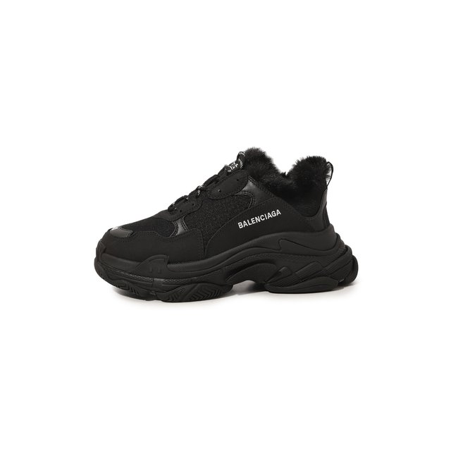 Комбинированные кроссовки Triple S Balenciaga  668562W3CQ5 Фото 4