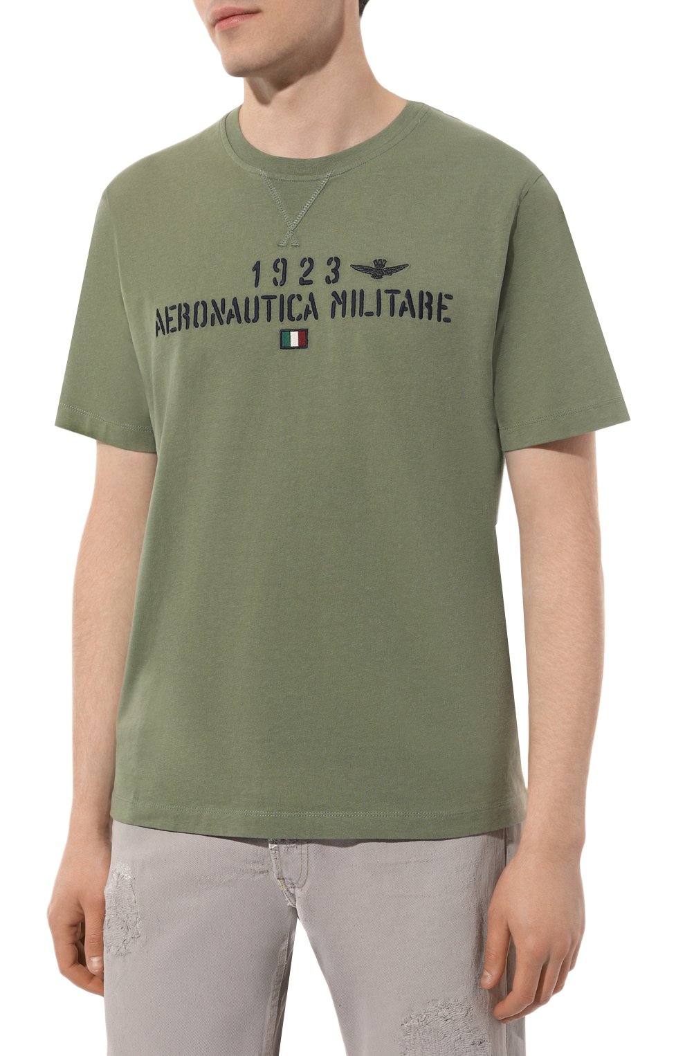 Хлопковая футболка Aeronautica Militare  231/TS2099J584 Фото 3