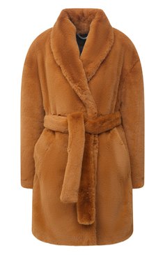 Женская шуба из экомеха RAG&BONE коричневого цвета, арт. WAW20F2025LQ25 | Фото 1 (Материал внешний: Экомех, Синтетический материал; Рукава: Длинные; Женское Кросс-КТ: Экомех; Длина (верхняя одежда): До середины бедра; Материал подклада: Хлопок; Стили: Кэжуэл)