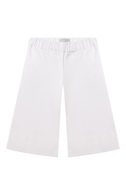 Детские хлопковые брюки IL GUFO белого цвета по цене 8395 руб., арт. P22PR013C6034/2A-4A | Фото 1