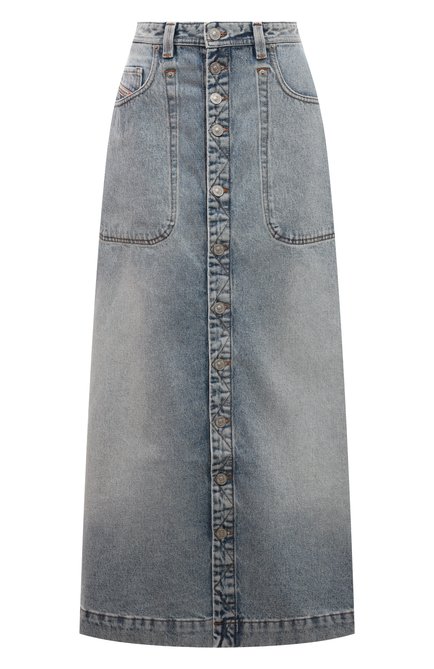 Женская джинсовая юбка DIESEL синего цвета по цене 0 руб., арт. A04923/09C14 | Фото 1