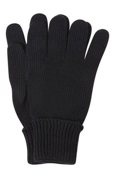 Детские шерстяные перчатки IL TRENINO темно-синего цвета, арт. CL 4055/VA | Фото 1 (Материал: Текстиль, Шерсть)