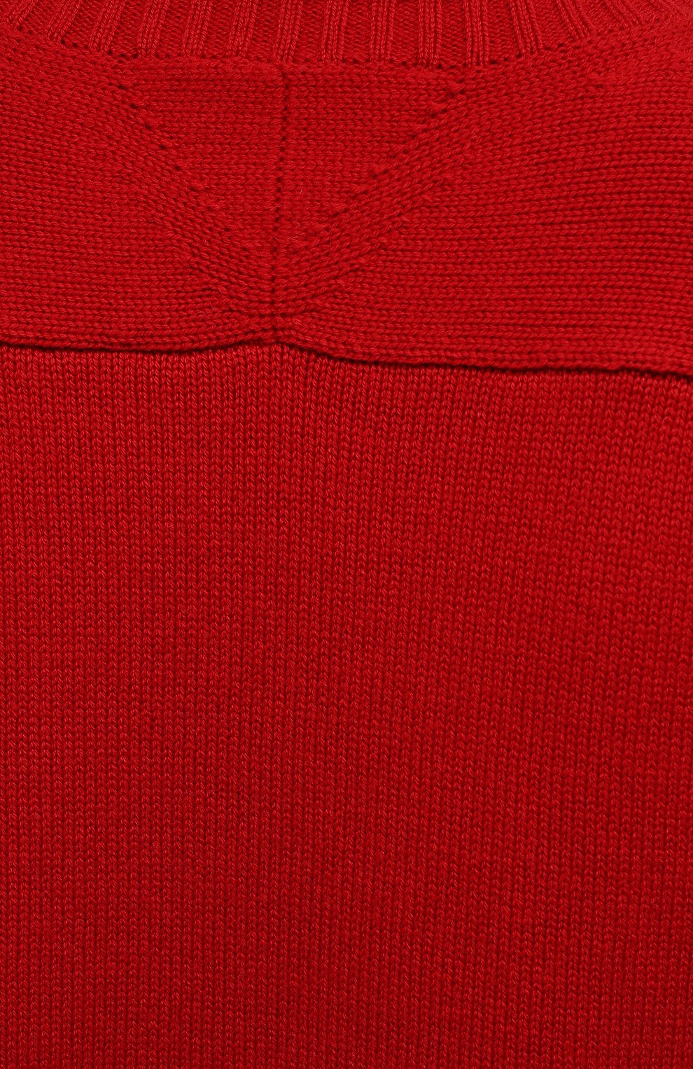 Женский кашемировый свитер VALENTINO красного цвета, арт. VB3KCB80652 | Фото 5 (Женское Кросс-КТ: Свитер-одежда; Материал внешний: Шерсть, Кашемир; Рукава: Длинные; Длина (для топов): Стандартные; Региональные ограничения белый список (Axapta Mercury): RU; Стили: Классический)
