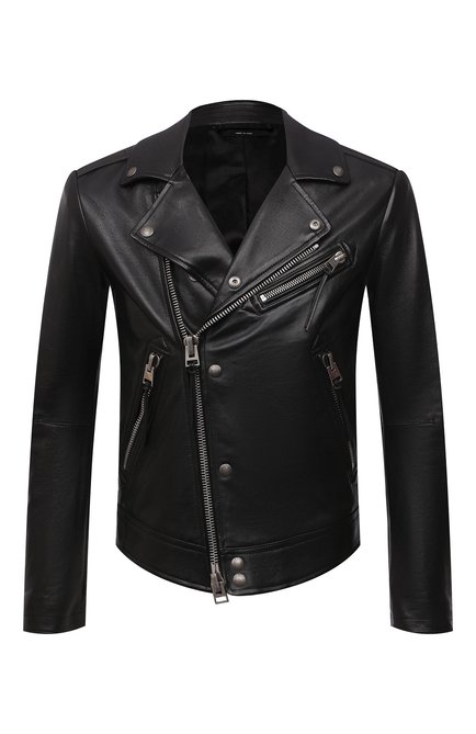 Мужская кожаная куртка TOM FORD черного цвета по цене 729000 руб., арт. BZ475/TFL829 | Фото 1