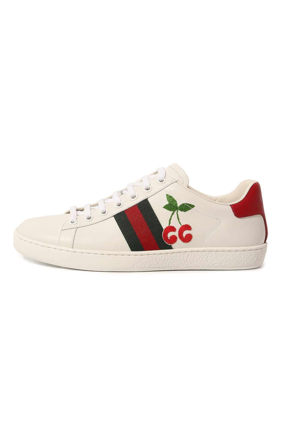 Кожаные кеды Ace Gucci  653135 1XG60 Фото 4